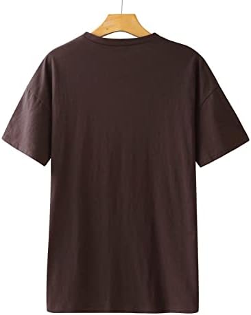 Kratki rukav Udobnost u boji Trendy Crew Neck Graphic casual top majica za djevojke Ljetna pad bluza W0