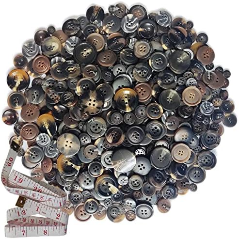 KOVOLALA 600-750PCS gumbi za obrtne veličine gumba za smole za šivanje ukrasa DIY umjetnosti