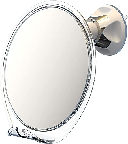Luxo ogledalo za tuširanje, ogledalo za brijanje sa držačem za brijanje za tuširanje i moćnom usisnom čašom -