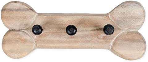 Pas kost povodac stalak za bijeli rezbareni bagreski bacacia tvrdo drvo zidna kuka ploča