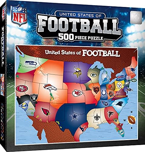 Remek-djela licencirana standardna kolekcija slagalica - NFL fudbalska karta 500 komada slagalice
