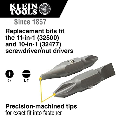 Klein Tools 32482 zamjenski Bit, 1 Phillips, 3/16-inčni prorez za 10-u-1 i 11-u-1 odvijač/Matica
