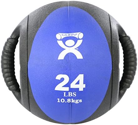 CanDo medicinska lopta sa dvostrukom ručkom-9 prečnik-plava-24 lb