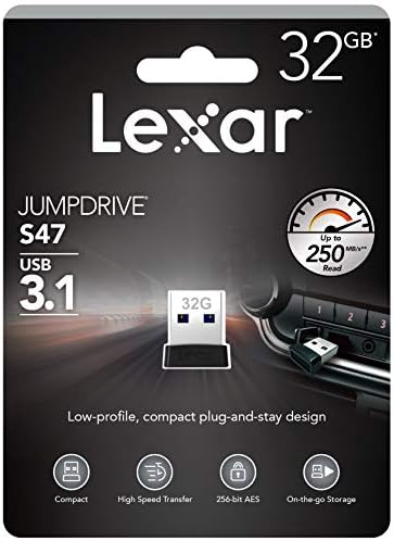 Lexar JumpDrive S47 32GB USB 3.1 Black, LJDS47-32gabbkk