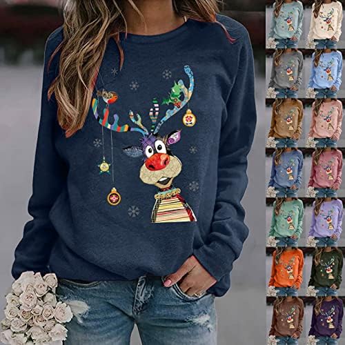 Skijaška košulja Žene Tanki pulover Puno labavi vrhovi Ležerni džemper Ženska modna dukserica