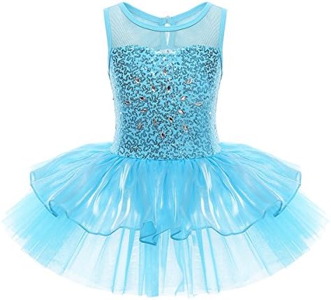 iEFiEL djevojke šljokice šifon baletna plesna haljina gimnastički triko balerina Fairy kostim