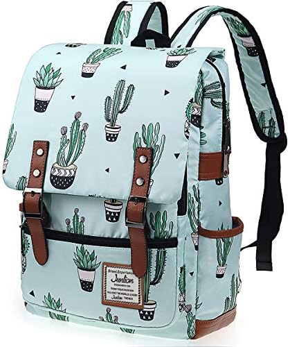 Junlion Cactus Slim Backpack školski torba College Daypack Travel Raunsack