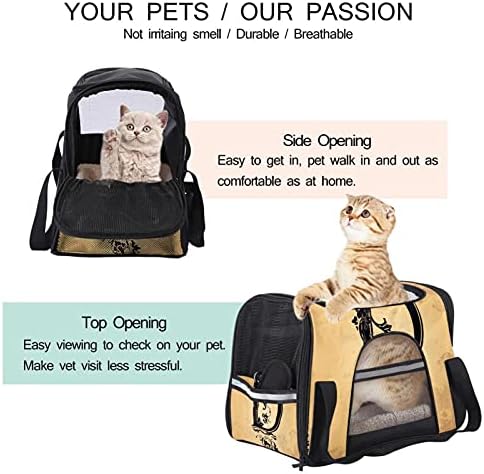 Inicijali nosača za kućne ljubimce-slovo-D Meki putni nosači za kućne ljubimce za Mačke, Psi Puppy Comfort