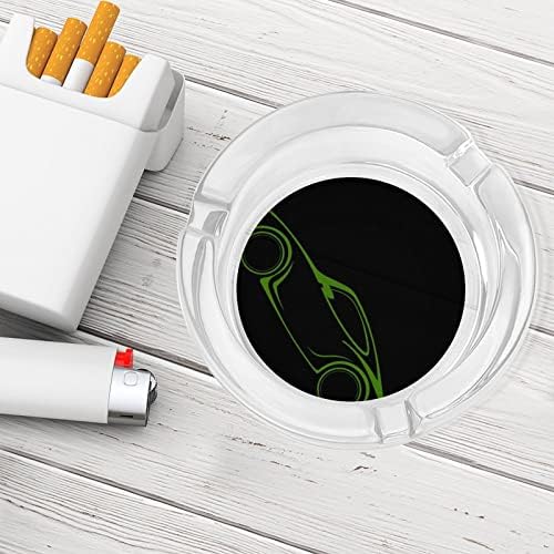 Pepeljare za cigarete zeleni automobil kristalni stakleni pepeo za pušenje ashtray držač za kućni