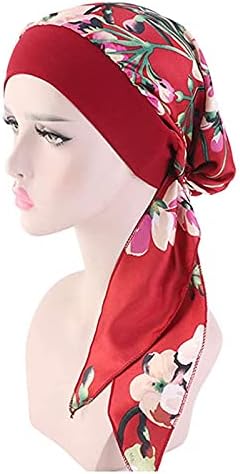 Ženski cvjetni turbanski šešir Prethodna glava omotava hemorak za hemoronsku maramu Bandanas hidžab