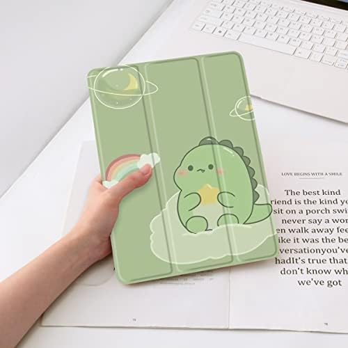 Qiusuo Cute Space Dinosaur Pad futrola za iPad 7. / 8. / 9. generaciju, puni tjelesni zaštiti