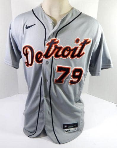 2021 Detroit Tigers Juan Centeno 79 Igra Izdana siva Jersey 46 DP38889 - Igra Polovni MLB dresovi