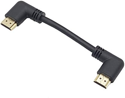 Seadream ugaonu HDMI 2.0 muški kabel, 20cm pozlaćeni HDMI HDMI lijevi kut muški u desni kut muški