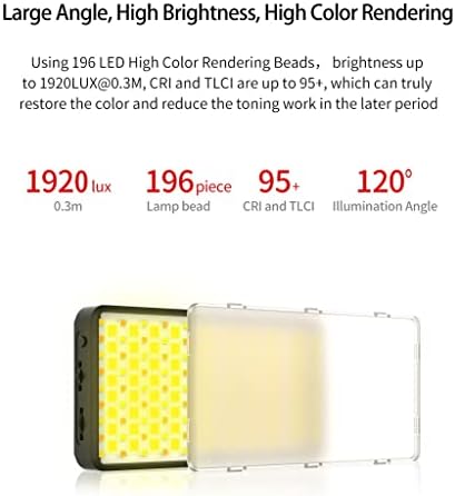 MXiaoxia RGB Lampu video LED 2500K 9000K LAMPU DAPAT BERKEDIP PONSEL PINTEL PINAR DSLR LAMPU