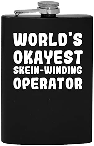 Svjetski Okayest operater za namotavanje skeina - 8oz Hip tikvica za piće alkohola