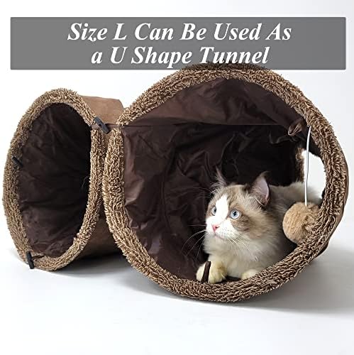 HEYKINTINTANI SOLIPILI 12 X 50 Crinkle Cat Play Tunel, sakrivene igračke za kućne ljubimce za unutarnje mačiće,