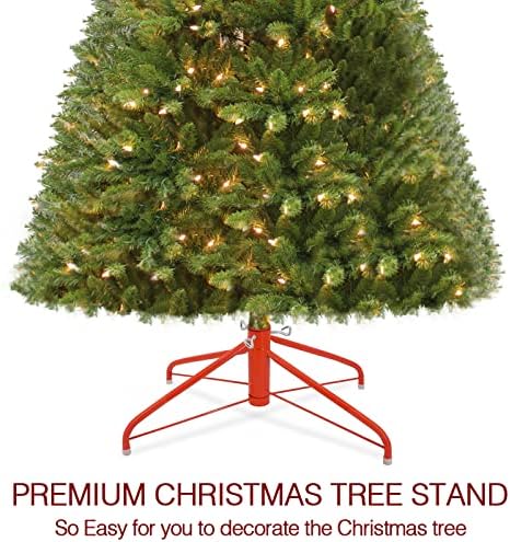 Ovov 19.7 inčni božićni stablo stajalište 4 stopala od željeza metalni nosač metalni jastuk sa vijkom palca