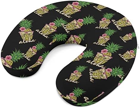 Aloha ananas naočale jastuk memorijski pjena putni jastuk za vrat u oblikovani za podršku za