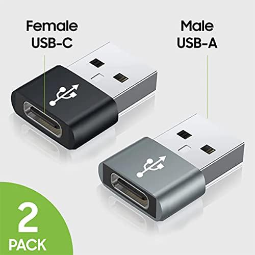 USB-C ženka za USB mužjak Brzi adapter kompatibilan sa vašim ZTE Z978 za punjač, ​​sinkronizaciju,