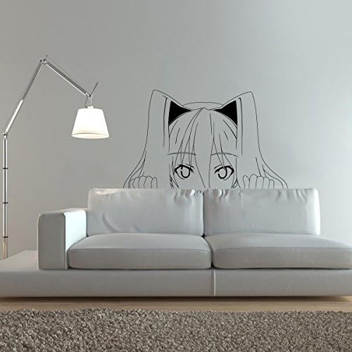 Vinil zidni naljepnica naljepnica Anime stripovi Djevojka Oružje Japanska djeca Spavaća soba A79