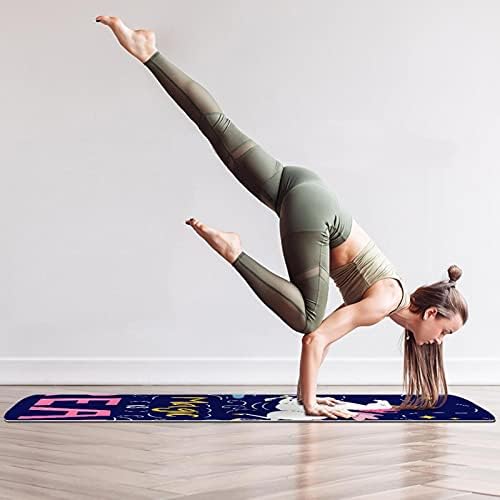 Yoga Mat Unicorn Magic je prava ekološka podloga za neklizajuće fitnes vježbe za Pilates i vježbe na podu