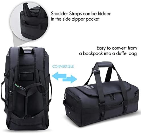 Haimont Travel Duffel ruksak Torba 60L za muškarce velike sportske torbe sa naramenicama za ruksak