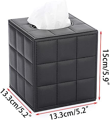 Poklopac kutije za tkivo tkiva SumnaCon - stilski držač kutije za kocku sa magnetskom dnom, ukrasna PU tkiva