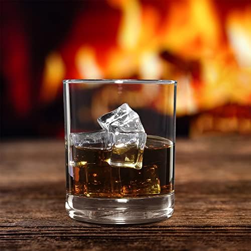 Barvivo set čaša za viski 4 kom-vrhunski staromodni stakleni viski pokloni za muškarce-kristalne