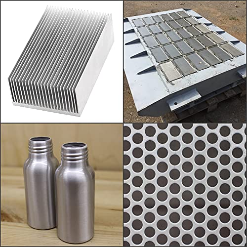 JOIKIT 2 kom 12 x 12 x 1/16 inčni aluminijumski lim, 6061 T6 Aluminijumske ploče sa zaštitnom folijom, Aluminijumski lim za inženjerske projekte, proizvodnju modula i elektronsku opremu