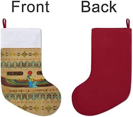 Egipatska boginja Isis crveni božićni praznici Čarape Početna Drays za Xmas Tree Kamin Viseće čarape