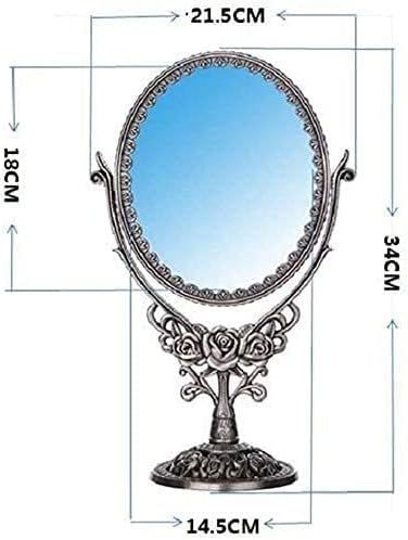 ACCDUER malo ogledalo za šminkanje ogledalo za šminkanje, stono dvostrano ogledalo za uljepšavanje