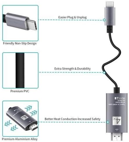 Boxwave Cable kompatibilan sa Fujitsu Lifebook U9312 - SmartDisplay kabl - USB tip-c do HDMI, USB C