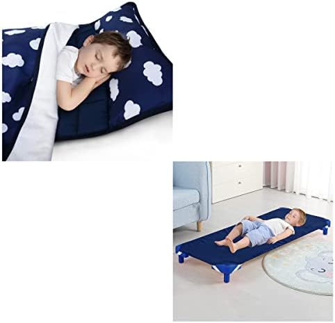 TODDLER NAP MAT s uklonjivim jastukom i pokrivačem i standardnom veličinom dnevni boravak / predškolski krevetić