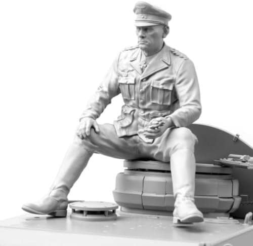 1/16 iz Drugog svjetskog rata njemački tenkovski oficir Model smole model Kit Nesastavljeni i neobojeni dijelovi