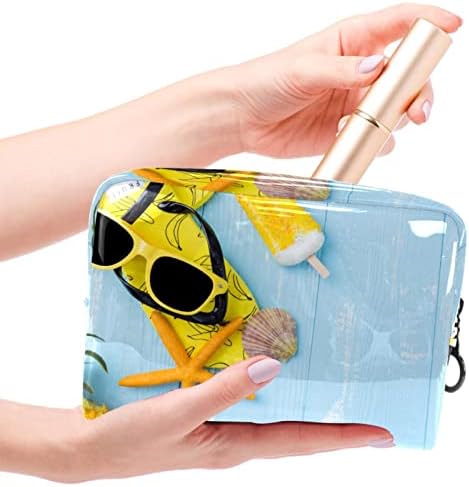 Vodootporna torba za šminku, šminkerska torbica, putni kozmetički organizator za žene i djevojke, ananas