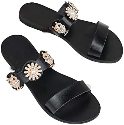 Papuče za žene za žene Modni dvostruki remen ravne cipele Flip Flops cipele Ljetna plaža Klizni su sandale za