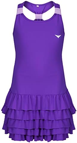 Bace Girls Tenis haljina sa kratkim navijačkim odjećima Junior Golf suknje ruffles teniski klub Outfit ružičasta