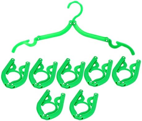 Qtqgoitem domaćin za domaćinstvo Kampiranje Prijenosne bezklopne vješalice za odjeću zelena 8 kom