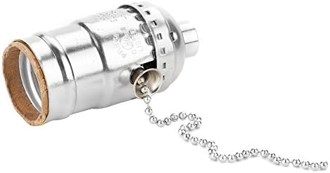 Držač svjetiljki Asixx E27, aluminijska vintage svjetlosna utičnica s labicom za izvlačenje,