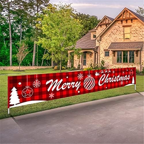 WODMB 2kom Sretan Božić Banner Božić dekoracije za kuću na otvorenom Store Banner zastavu Pulling (boja: