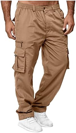 ZEFOTIM CARGO HLAČI muškarci Slim Fit Casual Comfy Tactical Lounge Workout Pješačke hlače Multi-džepovi