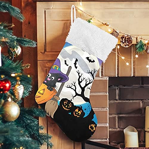 Halloween bundeve pune mjesec božićne čarape velike xmas čarape za kamin božićne stabičke šine za viseće čarape čarape za poklon za zabavu Xmas