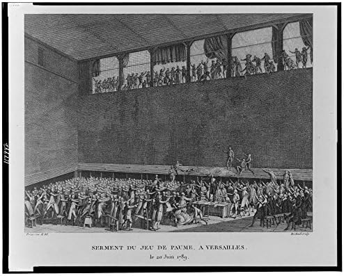 1804 Photo Serment du jeu de paume, à Versailles / Prieur inv. & del. Berthault sculp. Štampa