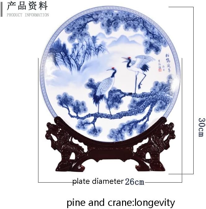 SDGH ploča Keramička ukrasna ploča Kineska ukras ploča Drvo Porculanska ploča set Vjenčani poklon