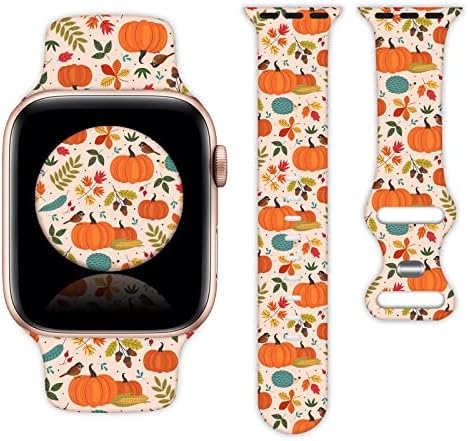 Halloween Božić Dan zahvalnosti Band Holiday Watch za žene Muškarci Kompatibilni sa Apple Watch Bands 38mm
