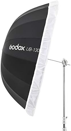 Godox UB - 130S 39in 130cm parabolični unutrašnji bijeli Reflec Umbrelle Studio Light Umbrell,tkanina