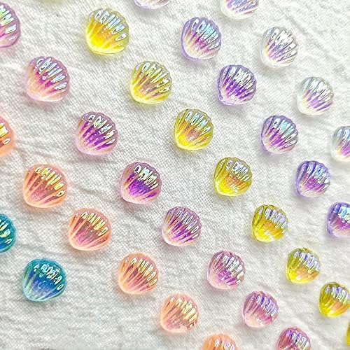 Aurora plaža Shell Nail Art dekoracije 20kom okeana Mermaid Crystal Cameo Shell dijelovi Kawaii