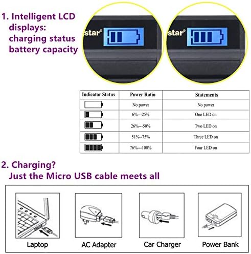 Kastar baterija i LCD Slim USB punjač za JVC BN-VF808, BN-VF808U, BNVF808 i JVC Ekieo GZ-MG130 148