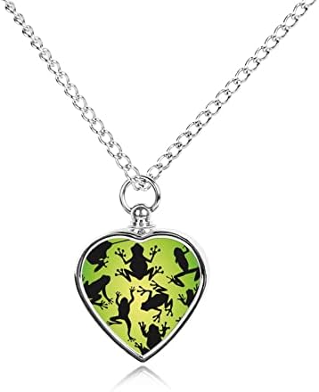 Frog Shadow Leaves pas pepeo urna ogrlica mačka kremiranje nakita spomen uspomena držač pepela pokloni