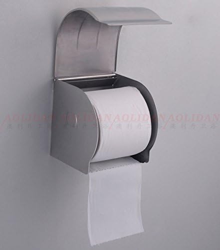 Držač za toalet, tkivo od nehrđajućeg čelika boxsemi-okrugli toaletni papir kutija zatvoreni držač za